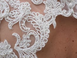 Lace with pearls